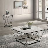 Whetstone 3 Pc. Table Set Model Fm42901Wh-3Pk By Furniture Of America